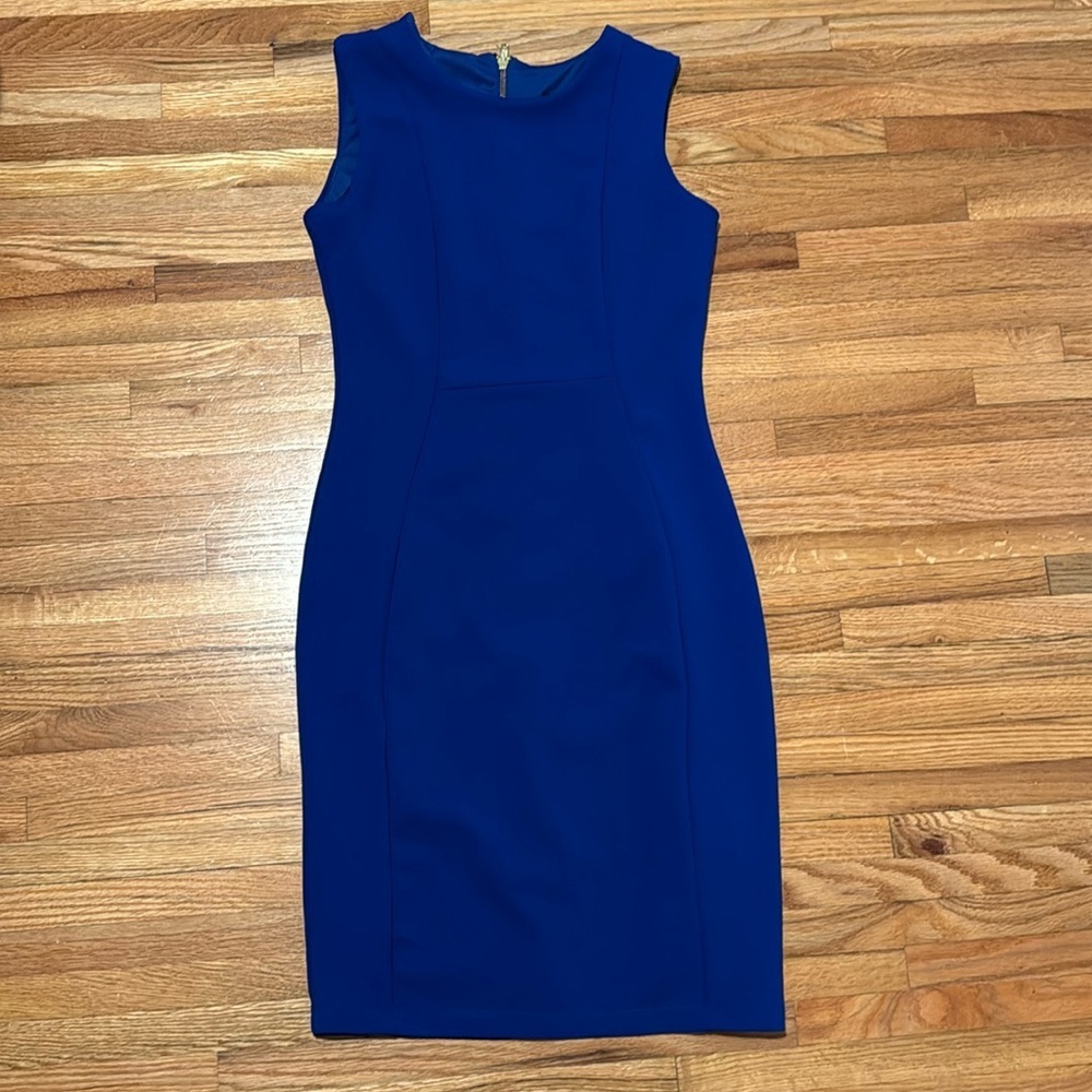 MARINA Jewel Neck Sleeveless Sheath Dress